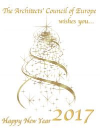 The Architect's Counsil of Europe wishes you Happy New Year 2017